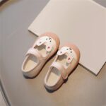 Baby Boys Girls Outdoor Cotton Breathable Sneakers Toddler Cartoon Rubber Soft Bottom Non-Slip Casual Shoes Comfortable Slip On Close Toe Casual Sandals - Image 2