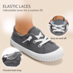 STQ KIDS Boys School Shoes Girls Toddler Trainers Canvas Barefoot First Walker Non-Slip Running Sneakers Wide Comfort Baby Walking Tennis - Image 4