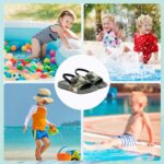 Girls Sandals Glitter Sliders, Boys Summer Slippers Kids Flip Flops for Beach Pool, Toddlers Lightweight Non-slip Sequins Sandals with Back Strap - Image 6