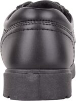 Junior Childrens Boys Faux Leather Formal Lace Up Padded School Wedding Shoes - Image 3