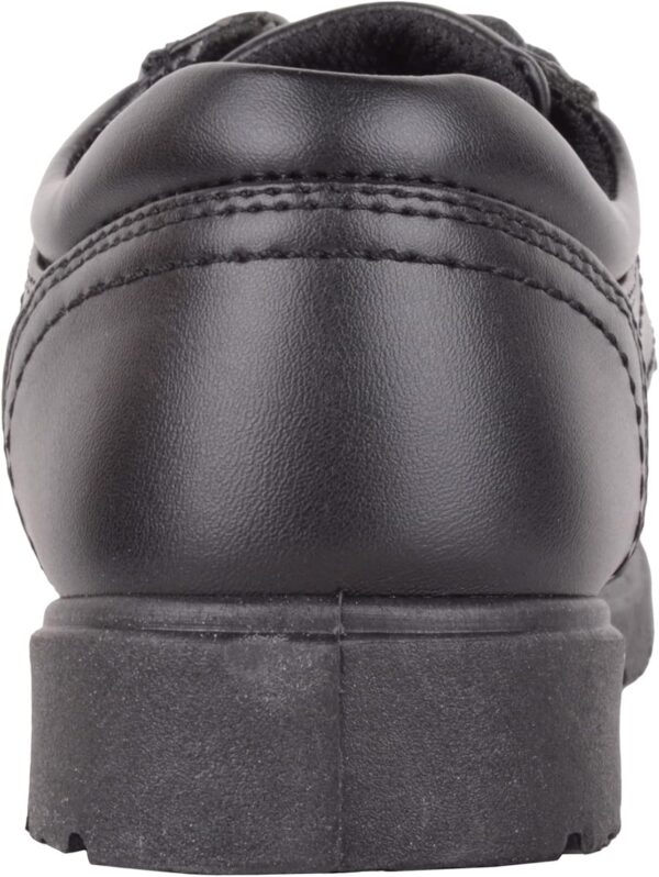 Junior Childrens Boys Faux Leather Formal Lace Up Padded School Wedding Shoes - Image 3