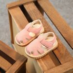 Squeaky Sandals For Boys Girls Squeaky Baby Girls Boys Summer Sandals Non-Slip Soft Rubber Sole Closed Toe Summer Outdoor Shoes Toddler First Dress Flat First WalkingShoes - Image 9