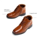 DREAM PAIRS Boys Dress Ankle Boots Lace-up Formal School Shoes with Size Zipper - Image 5