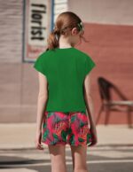 Arshiner Girl's Clothing Set Kids Summer T-shirt with Shorts Set Casual Fashion Short Sleeve Top Outfits Set for Girls 6-14 Years - Image 4