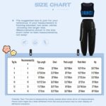 TSSOE Kids Girls 2Pcs Tracksuit Sleeveless Letter Printed Crop Top with Cargo Pant Hip Hop Jazz Outfit - Image 7