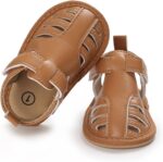 Baby Sandals girls Newborn Crib Sandal Infant Baby Girls Boys Summer Sandals Outdoor Beach Shoes Premium First Walking Shoes Toddler Flats First Walker Shoes - Image 4