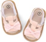 Baby Girls Open Toe Sandals Infant Toddler Summer Flat Anti Slip First Walking Shoes - Image 3