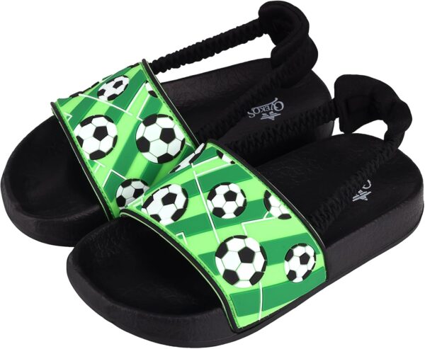 Girls Flip Flops Boys Summer Slippers Kids Glitter Sliders Beach Bathroom Pool Cute Sandals Toddlers Home Shower Shoes Lightweight Non-slip Little Girls Sequins Slides for Indoor Outdoor - Image 6