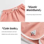 Rolanko Girls Sports Shorts, Cotton Summer Contrast Binding Dolphin Short Pants, Kids Athletic Gym Wear for Running and Dancing, 3 Packs - Image 6