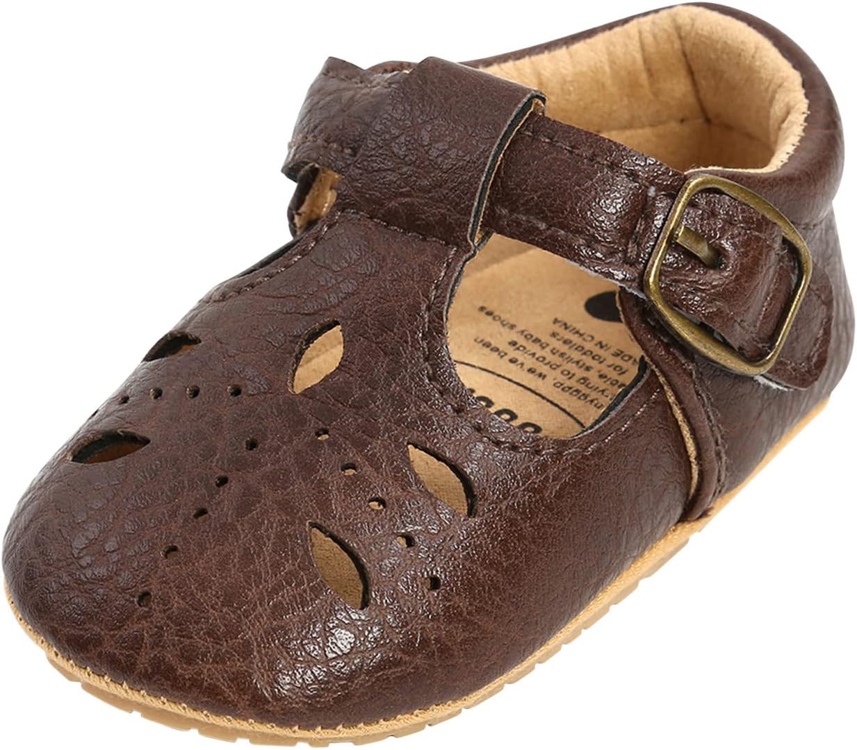 719HsXGVL._AC_SL1500_.jpg HAOLEI Infant Baby Girls First Walking Shoes Bowknot Soft Sole Newborn Loafers Moccasin Flat Shoes Velcro Anti-Slip Princess Wedding Dress Mary Jane Toddler Prewalker Crib Shoes 0-15 Months - Image 1