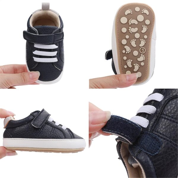 RVROVIC Baby Boys Girls Sneakers Anti-Slip Oxford Loafer Flats Infant Toddler PU Leather Soft Sole Baby Shoes - Image 6
