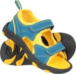 Mountain Warehouse Pebble Junior Sandals - Neoprene Lining Kids Shoes, Phylon, Removable Heel Strap, Hook & Loop Fitting Beach Shoes -For Travelling, Walking