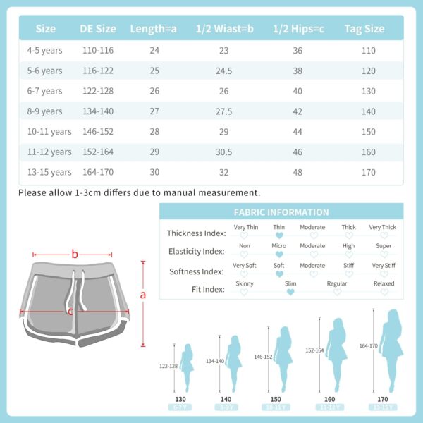 Rolanko Girls Sports Shorts, Cotton Summer Contrast Binding Dolphin Short Pants, Kids Athletic Gym Wear for Running and Dancing, 3 Packs - Image 5