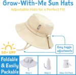 JAN & JUL Baby Toddler Kids Breathable Cotton Bucket Sun-Hat 50 UPF, Adjustable for Growth, Stay-on, Unisex - Image 3