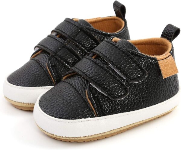RVROVIC Baby Boys Girls Sneakers Anti-Slip Oxford Loafer Flats Infant Toddler PU Leather Soft Sole Baby Shoes - Image 3