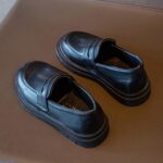 Boys Leather School Uniform Oxford Shoe Kids Black Loafer Slip-On Dress Shoes Moccasin (Toddler/Little Kid/Big Kid) - Image 2