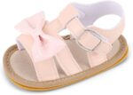 Baby Girls Open Toe Sandals Infant Toddler Summer Flat Anti Slip First Walking Shoes