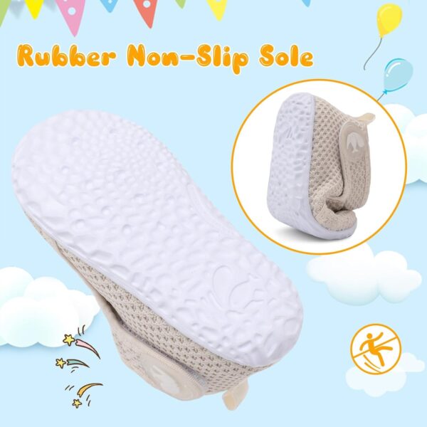 JIASUQI Baby Sock Shoes Boys Girls Lightweight High-Top Shoes Baby Walking Shoes Infant Barefoot Shoes - Image 5