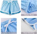 Gavena 3 Pack Girl Shorts Kids School PE Shorts Sport Athletic Summer Cotton Short Pants Dolphin Shorts for Little and Big Kids - Image 5