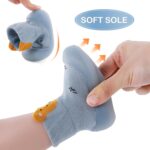MASOCIO Baby Boys Girls Sock Shoes Toddler First Walking Shoes Soft Rubber Sole Non Slip Sock Shoes - Image 4