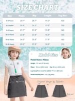 Rolanko Girls Skirts Inner Shorts with Pockets, Adjustable Parachute Cargo Sport Skort with Elastic Waistband - Image 5