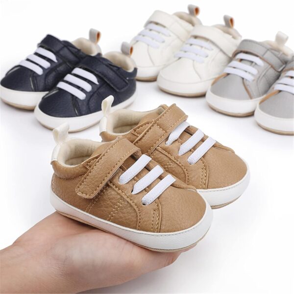RVROVIC Baby Boys Girls Sneakers Anti-Slip Oxford Loafer Flats Infant Toddler PU Leather Soft Sole Baby Shoes - Image 3