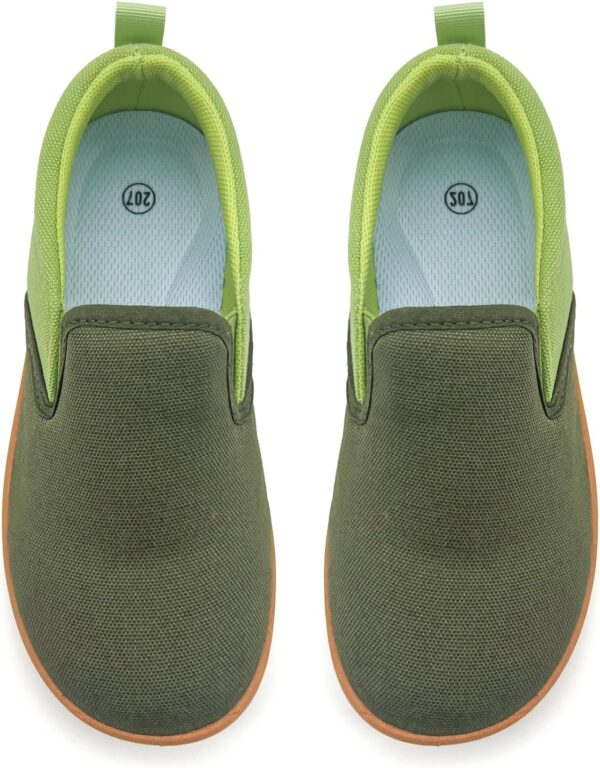 maxvinci Kids Canvas Shoes Girls Boys Barefoot Sneaker Slip On Breathable Casual Trainers Pumps Plimsoles for Little Kid/Big Kid - Image 6