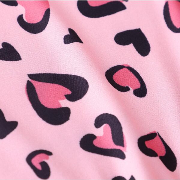 Girl Trousers Set Raglan Long Sleeve Ruffle Top Shirt Print Pants Kid 2 Pcs Outfits Clothes 3-7 Years - Image 3