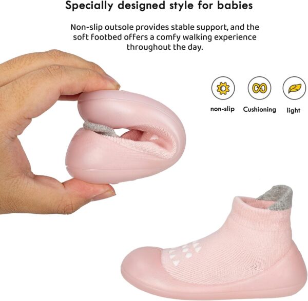 Holimaid Baby Sock Shoes for First Walkers Breathable Non-Slip Soft Comfortable Toddler Shoes - Image 4
