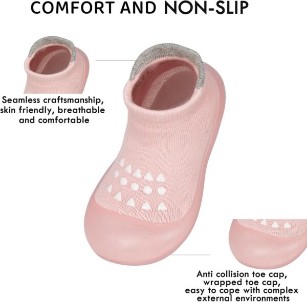 Holimaid Baby Sock Shoes for First Walkers Breathable Non-Slip Soft Comfortable Toddler Shoes - Image 2
