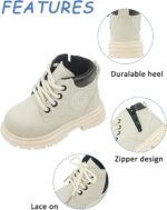 Boys Girls Ankle Boots Toddler Construction Boots Kids School Boots Wedding Dress Lace Up Shoes Winter Snow Shoes - Image 2