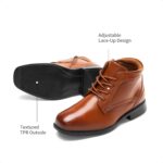 DREAM PAIRS Boys Dress Ankle Boots Lace-up Formal School Shoes with Size Zipper - Image 3
