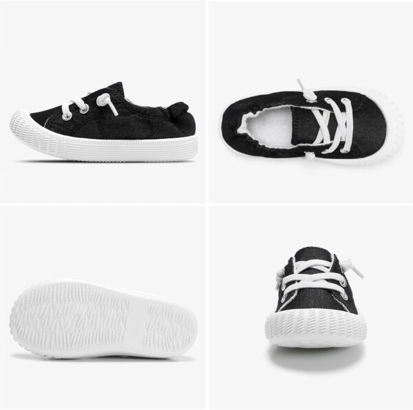 STQ KIDS Boys School Shoes Girls Toddler Trainers Canvas Barefoot First Walker Non-Slip Running Sneakers Wide Comfort Baby Walking Tennis - Image 9