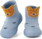 MASOCIO Baby Boys Girls Sock Shoes Toddler First Walking Shoes Soft Rubber Sole Non Slip Sock Shoes