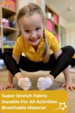 Re Tech UK - Girls' Shiny Stretchy Dance & Gymnastics Leggings – Footless - Elastic Sportswear for Kids - Great for Gymnastic Outfits - Many Colours to Choose - Image 4