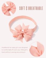 jollybows 40pcs Baby Girls Grosgrain Ribbon 3" Hair Bows Headbands Hair Band Hair Accessories for Baby Girls Infants Newborn Toddler - Image 6