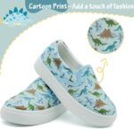 Kids Slip On Canvas Shoes Girls Boys Casual Trainers Breathable Flat Sneakers Pumps Plimsoles with Cartoon Pattern Print - Image 2