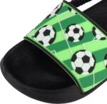 Girls Flip Flops Boys Summer Slippers Kids Glitter Sliders Beach Bathroom Pool Cute Sandals Toddlers Home Shower Shoes Lightweight Non-slip Little Girls Sequins Slides for Indoor Outdoor - Image 2