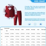 TiaoBug Infant Baby Boys Birthday Party Tuxedo Suit Long Sleeve Shirt Vest Long Trouser Gentleman Outfit - Image 7