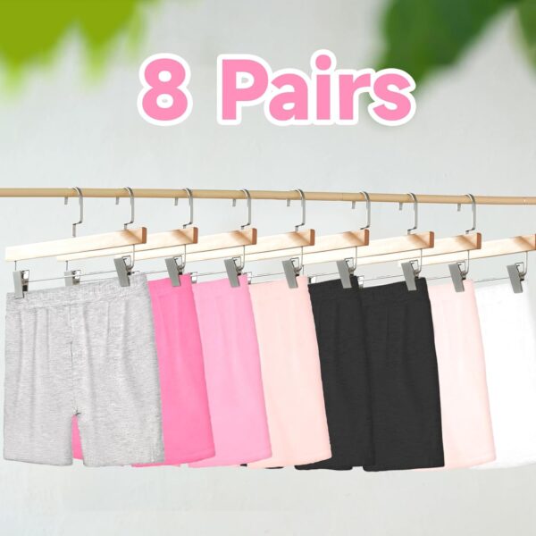 Girls Safety Short Dress Dance Breathable Shorts 8 Pack Kids Bike Cycling Shorts 2-10 Years - Image 5