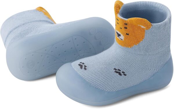 MASOCIO Baby Boys Girls Sock Shoes Toddler First Walking Shoes Soft Rubber Sole Non Slip Sock Shoes - Image 5