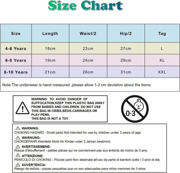 5 Pack Stripe Lovely Cat Little Girls Boyshorts Knicker Baby Girl Cotton Boxer Briefs Hipster Underwear 4-10 Years - Image 8