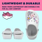 NorthSole Girls Clogs Childrens Sandals with Removable Charms Kids Beach Pool Shoes - Image 6