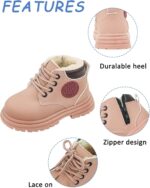 Boys Girls Ankle Boots Toddler Construction Boots Kids School Boots Wedding Dress Lace Up Shoes Winter Snow Shoes - Image 2