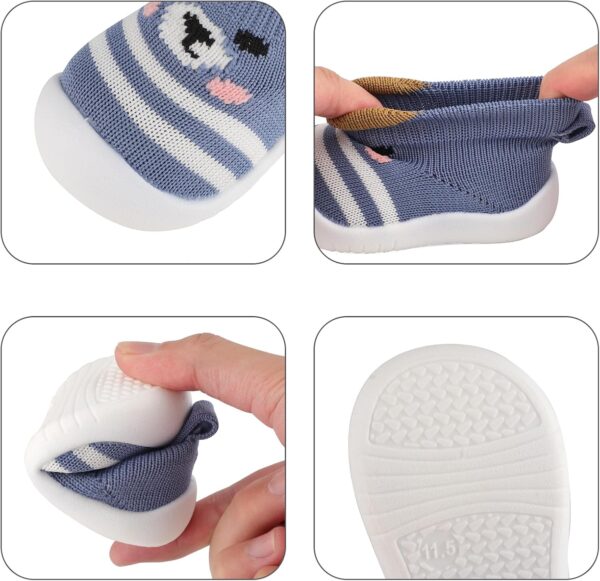 Cheerful Mario Baby Boys Girls Sock Shoes First Walking Toddler Slip on Sneakers Barefoot Breathable Antislip Flexible - Image 4
