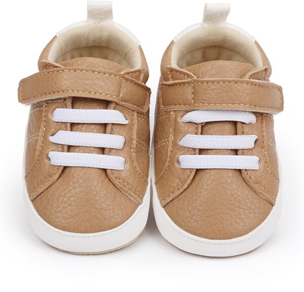 RVROVIC Baby Boys Girls Sneakers Anti-Slip Oxford Loafer Flats Infant Toddler PU Leather Soft Sole Baby Shoes - Image 5