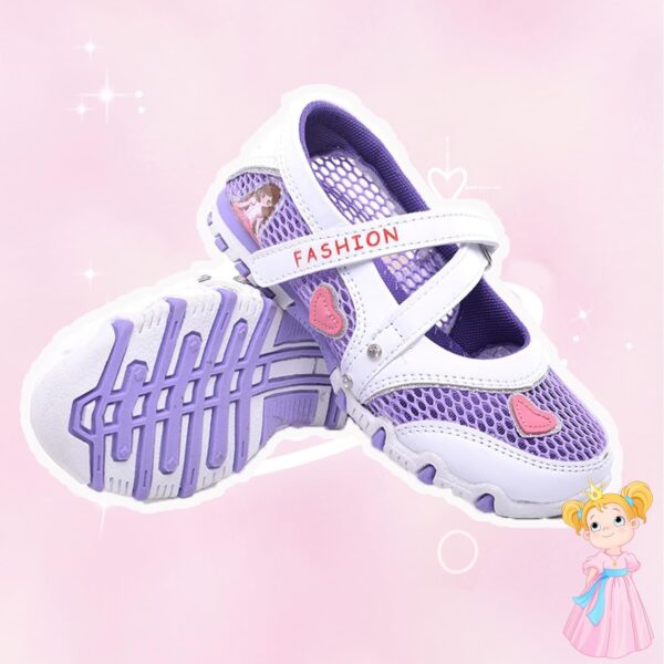 Unitysow Girl Sandals Glitter Princess Shoes Flat Walking Sandals Comfort Mary Jane Birthday Party Dance Shoes for Little Kid/Big Kid - Image 3