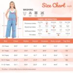 Rolanko Girls Jumpsuit Adjustable Spaghetti Strap Loose Overalls Rompers, Cotton Baggy Plain Playsuits with Pockets for Age 5-12 Years - Image 6