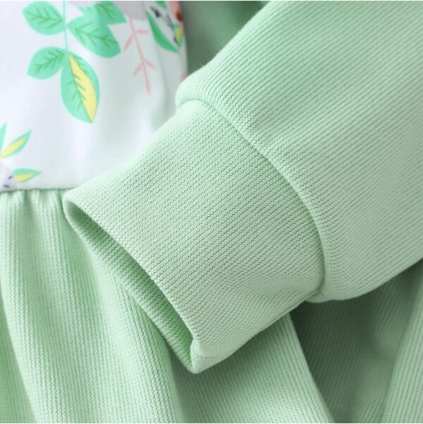 Girl Trousers Set Raglan Long Sleeve Ruffle Top Shirt Print Pants Kid 2 Pcs Outfits Clothes 3-7 Years - Image 4