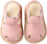 Squeaky Sandals For Boys Girls Squeaky Baby Girls Boys Summer Sandals Non-Slip Soft Rubber Sole Closed Toe Summer Outdoor Shoes Toddler First Dress Flat First WalkingShoes